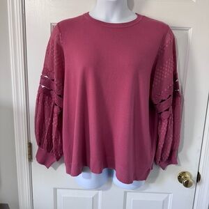 Siani Milano sweater W/ applique sleeves Size ix